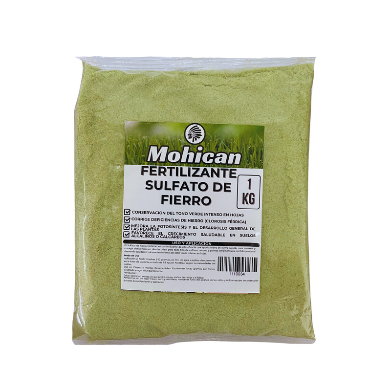 SULFATO DE FIERRO MOHICAN BOLSA 1 KG