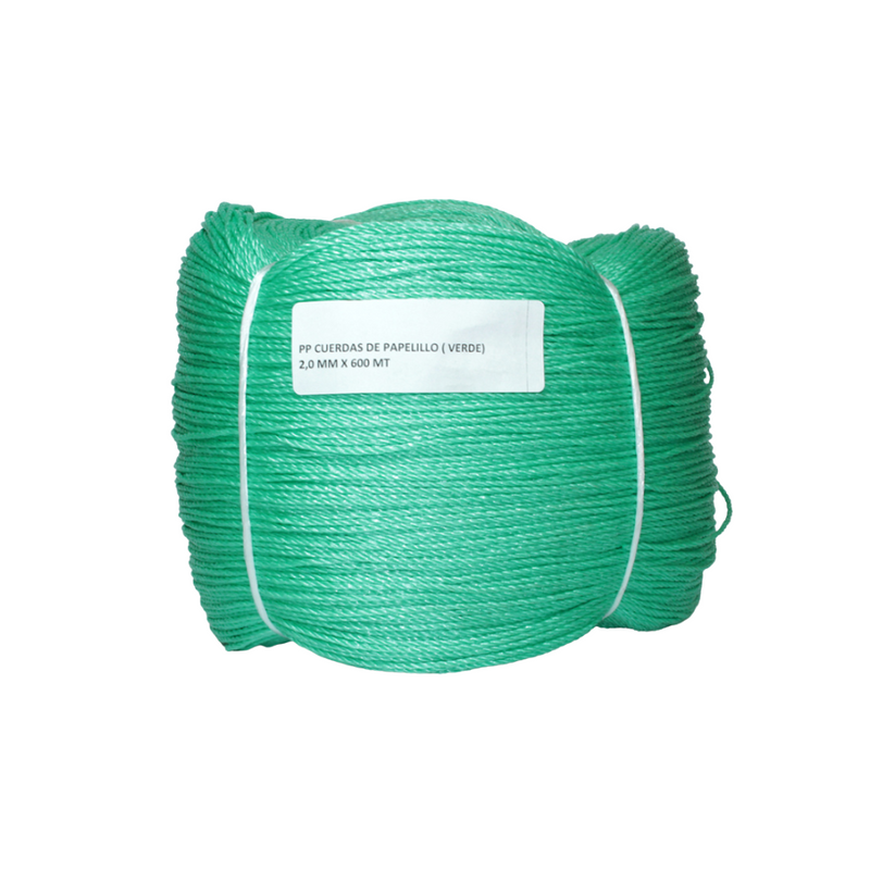 Cuerda De Papelillo Verde 2,0 Mm X 1000 M Zarzartex