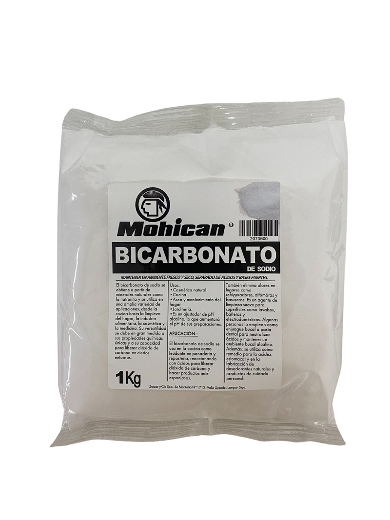 BICARBONATO DE SODIO MOHICAN BOLSA DE 1 KG