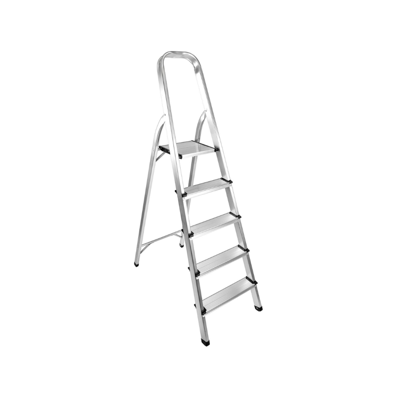 ESCALERA DOMÉSTICA ALUMINIO 5 PELD TOTALES 106 CM CAP 150KG