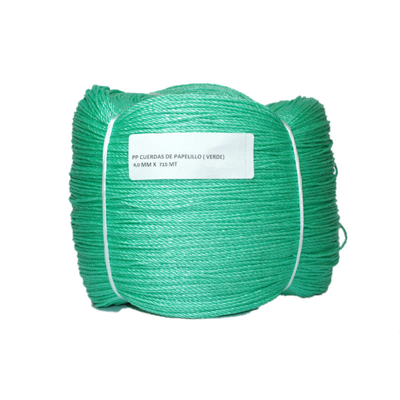 Cuerda De Papelillo Verde 4,0 Mm X 715 M Zarzartex