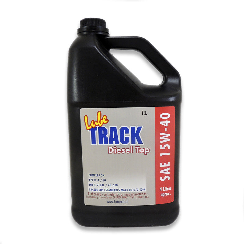 ACEITE PARA MOTOR 15W/40 BIDÓN 4 LITRO LUBETRACK CF-4/SG